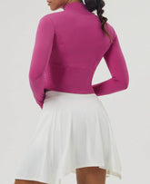 Slim Zipper Long Sleeve Yoga Fitness Wear Coat