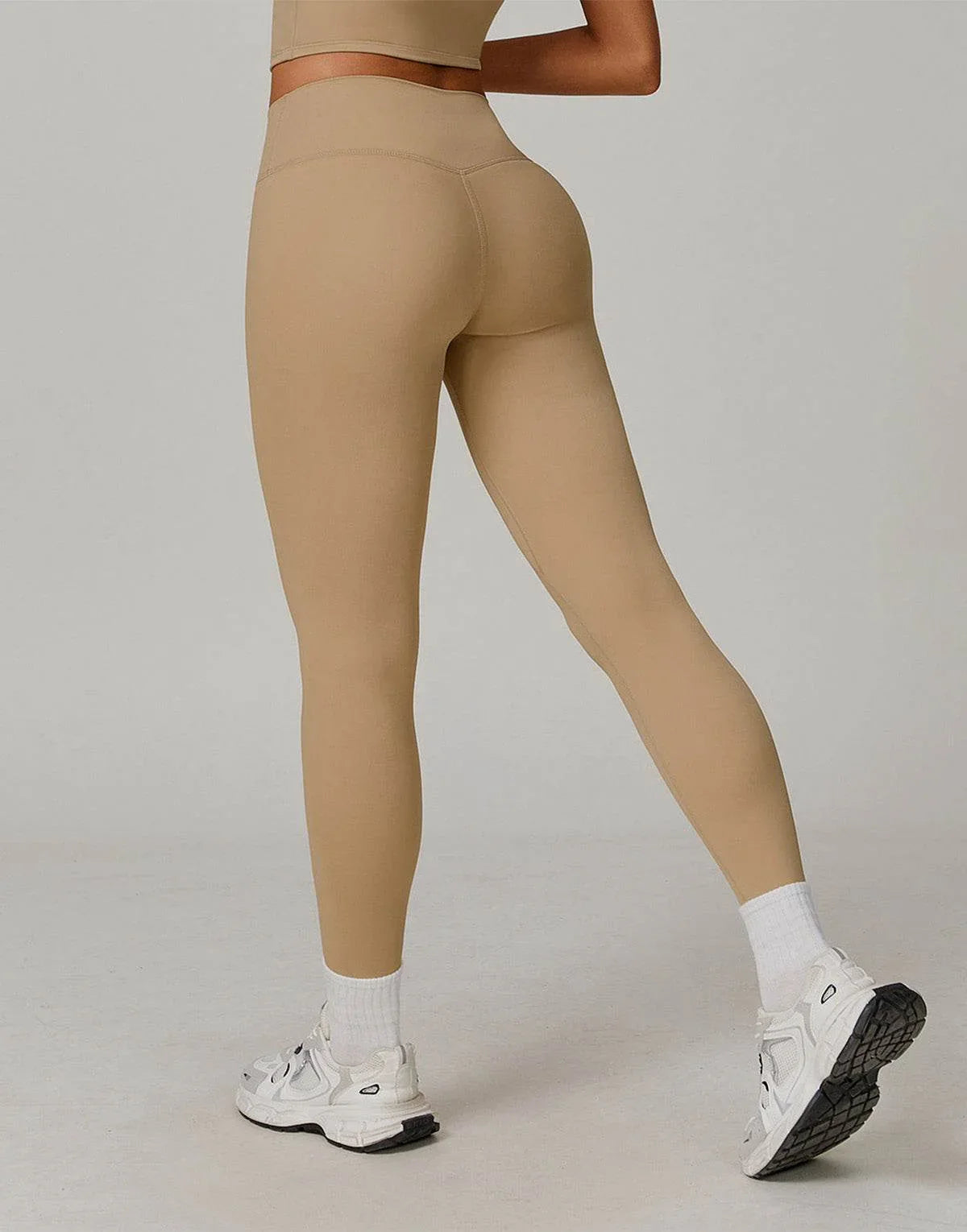 No Front Seam High Waist Sports Leggings -