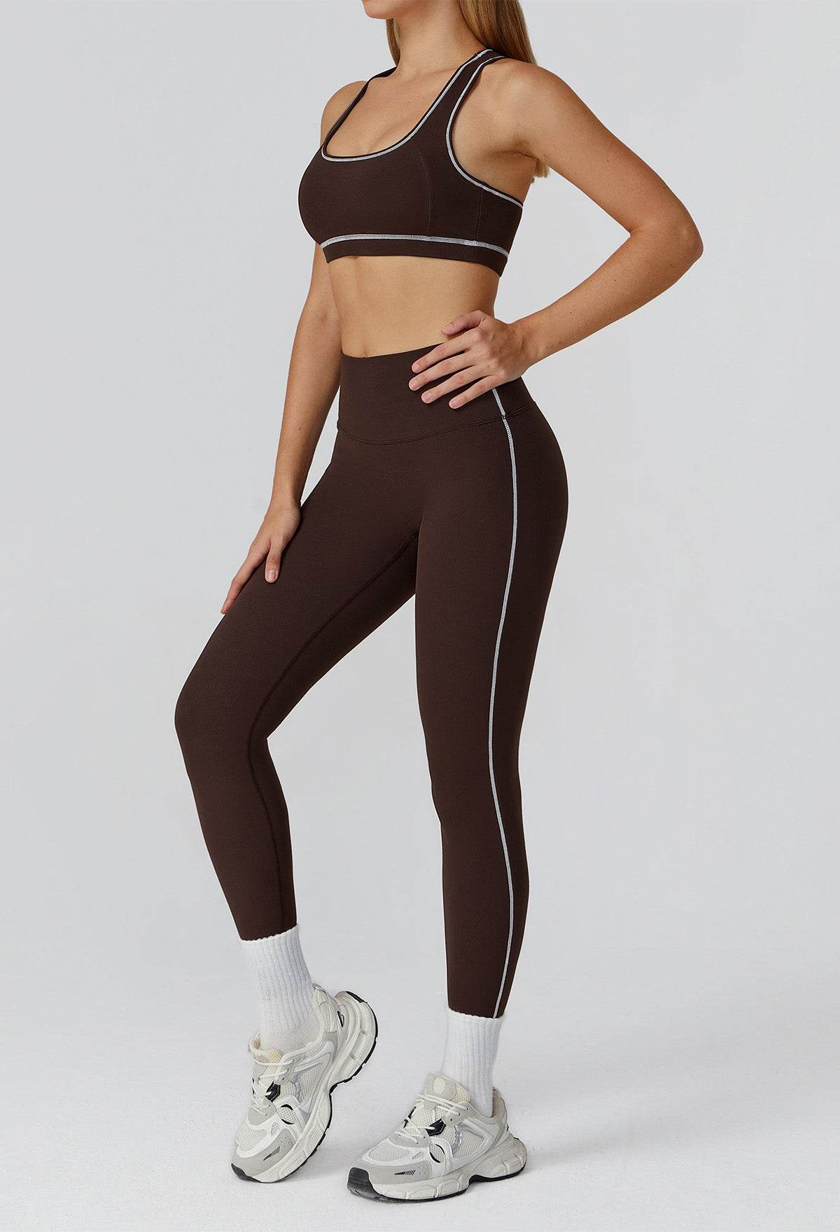 Athletic Wear with Racerback Sports Bra and Legging