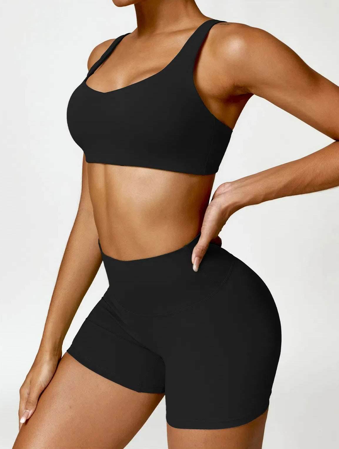 Fitness Clothing Yoga Set With Bra and Shorts