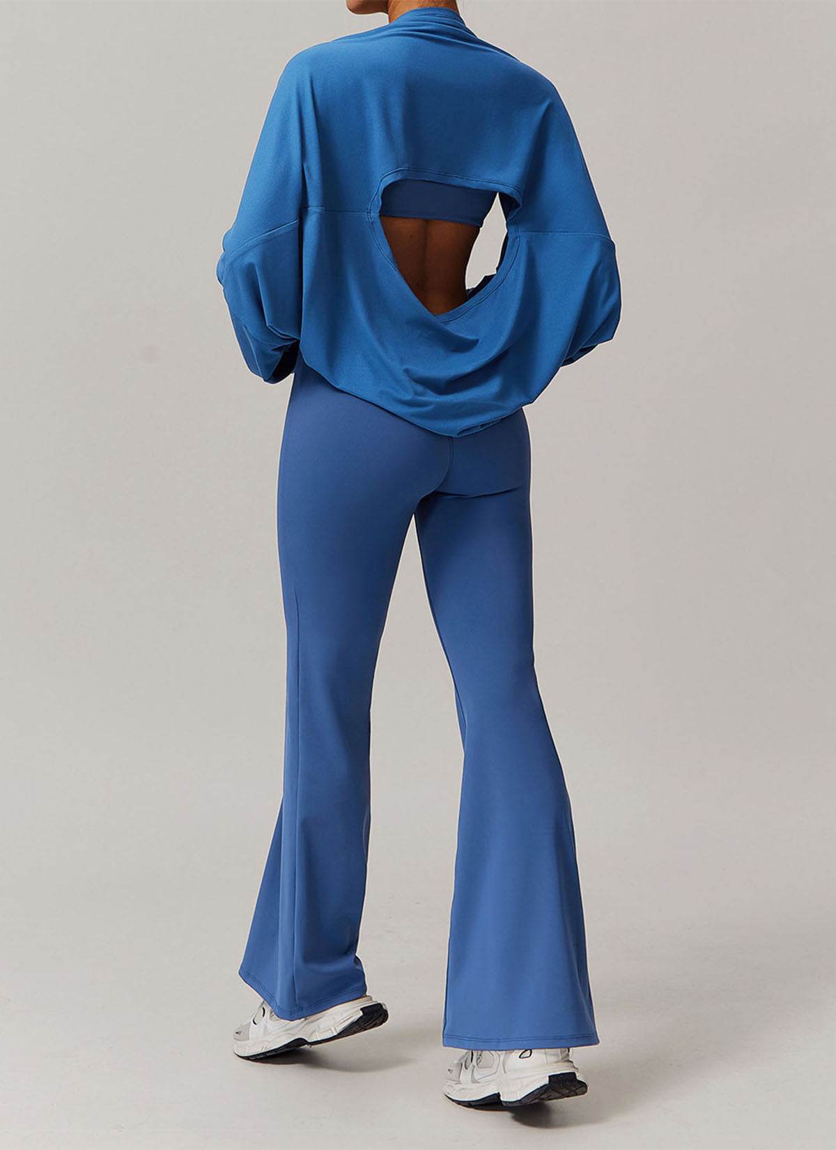 Sports Sets with Long Sleeve T-Shirts and Flare Pants