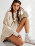 Oversized Long Sleeve Casual Sweatshirt
