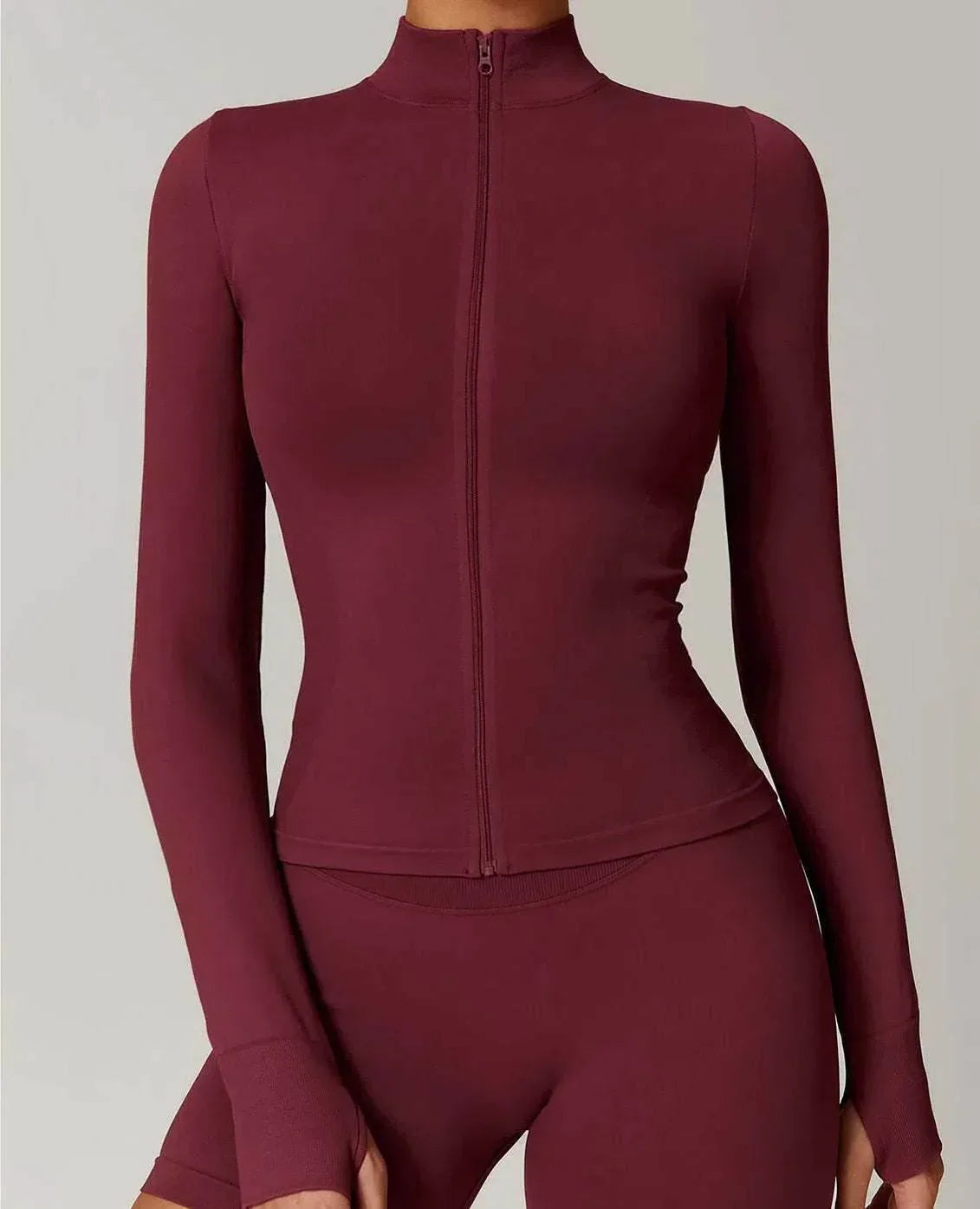 Slim Fit Full Zip Sports Jacket -