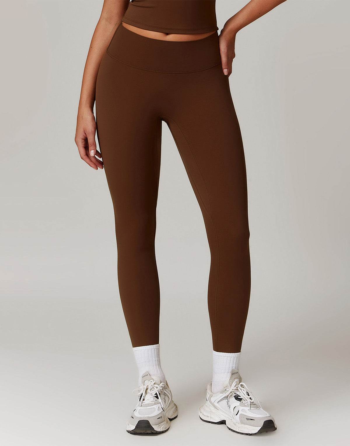 No Front Seam High Waist Sports Leggings