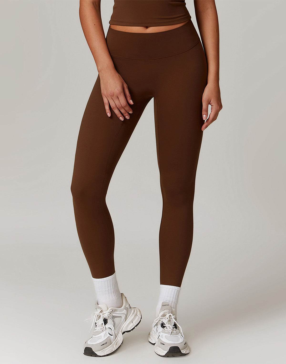 No Front Seam High Waist Sports Leggings -