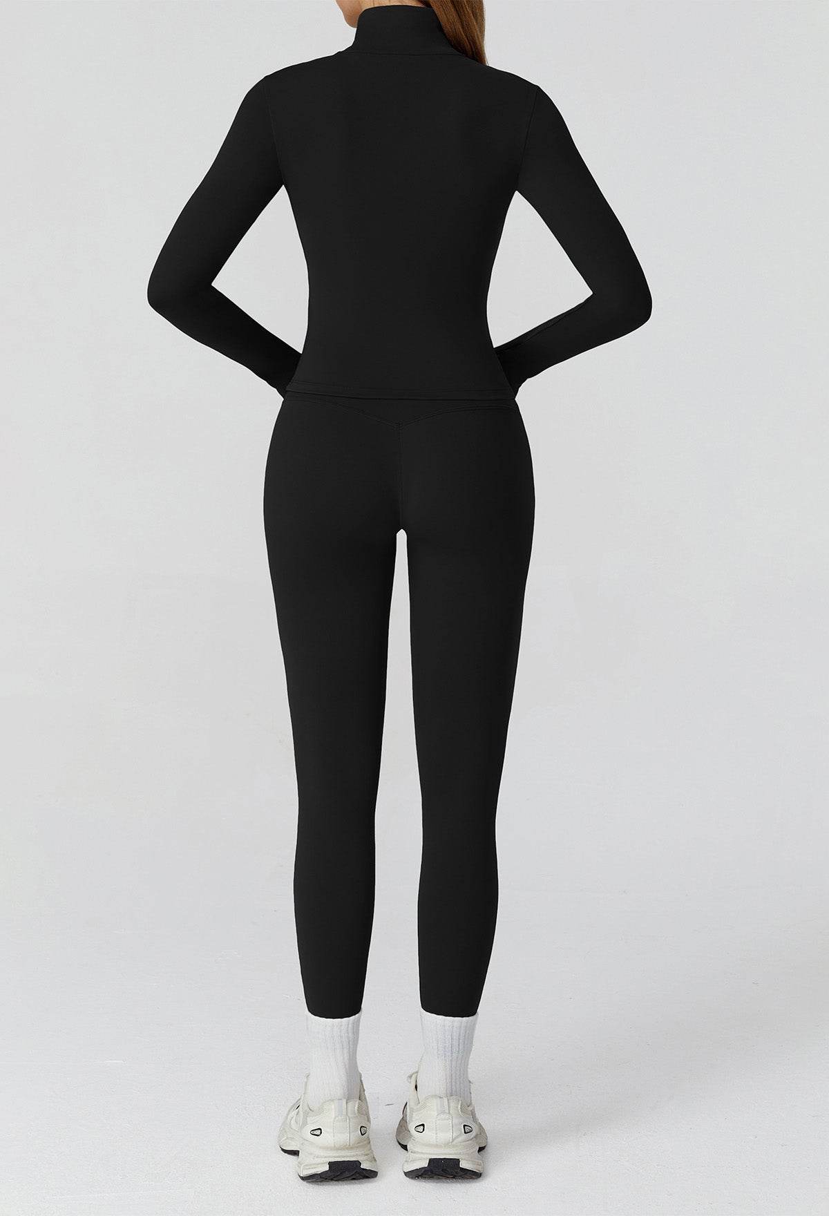 3 Pieces Athletic Wear with Sports Bra, Jacket and Legging
