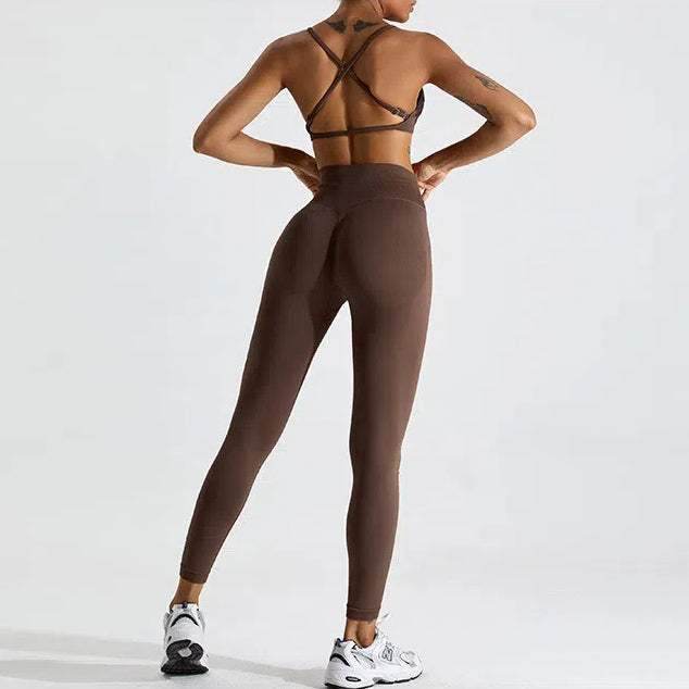 Seamless Sports Bra with Adjustable Straps