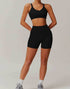 Activewear Set with Sports Bra and Shorts