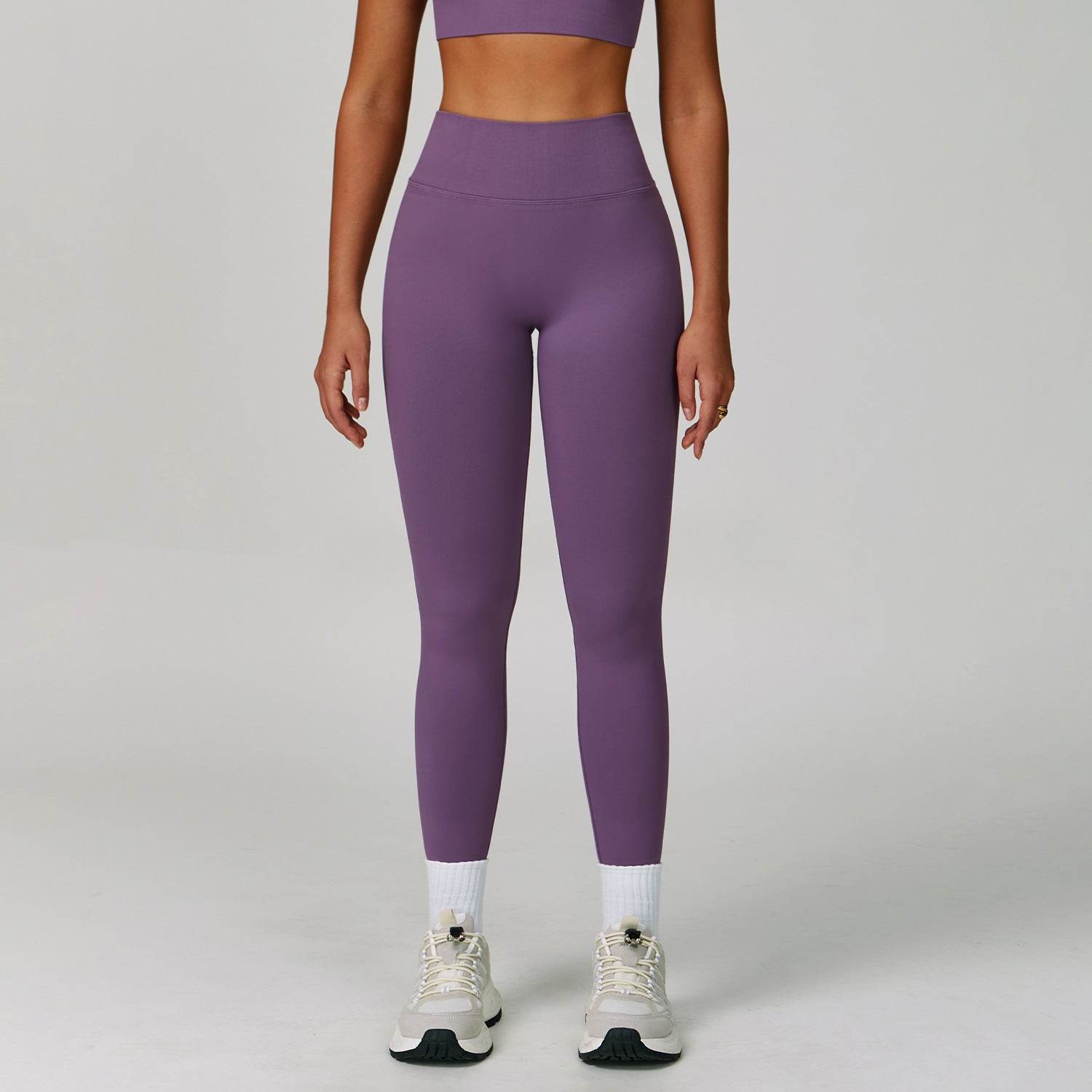 V Back High Waist Biker Legging