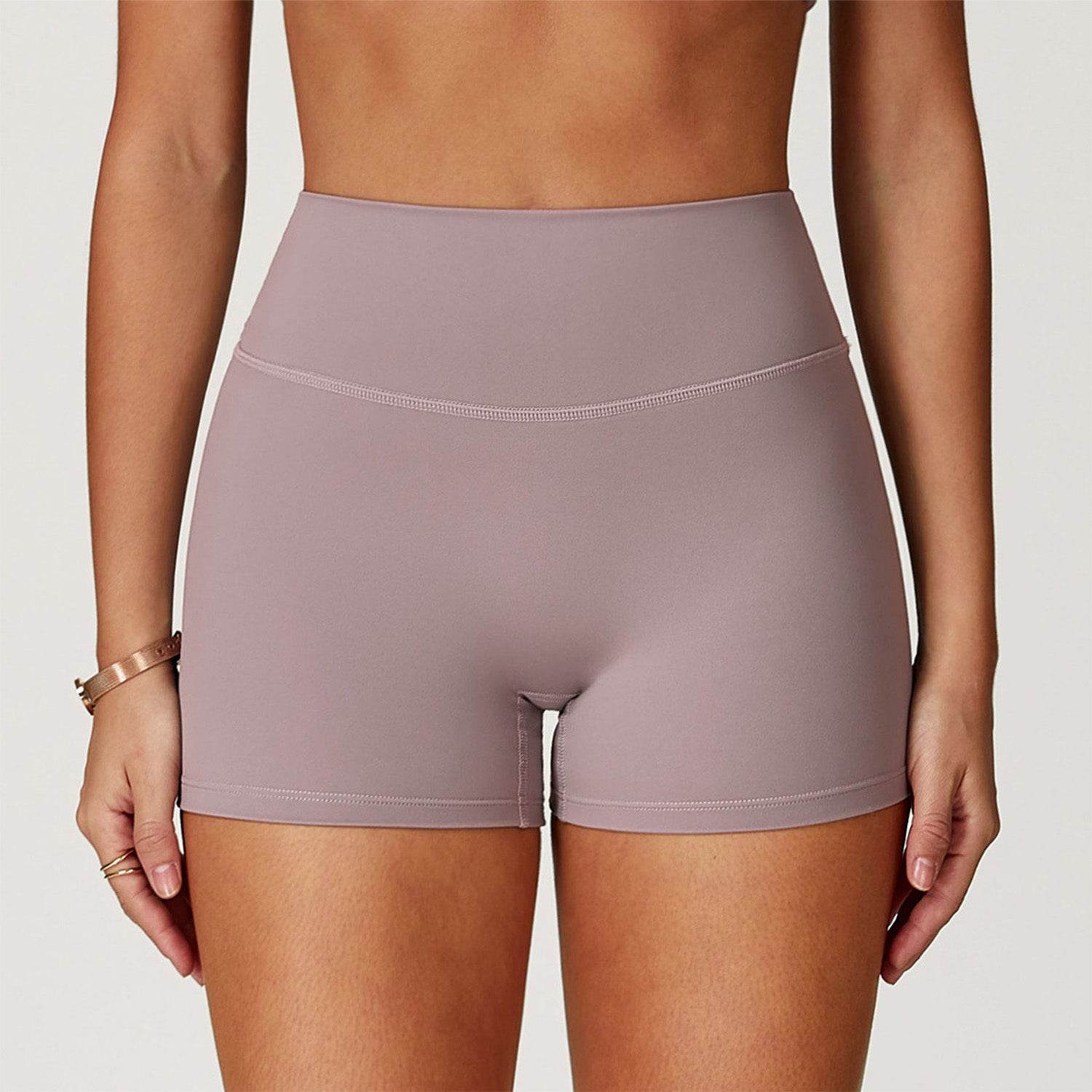 No Front Seam High Waist Biker Shorts