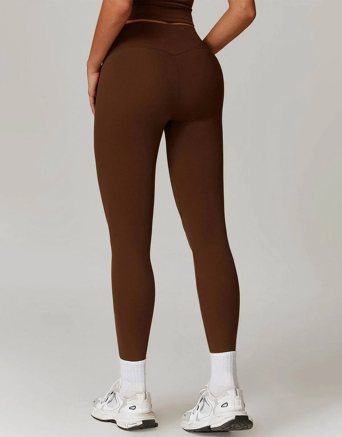 No Front Seam High Waist Sports Leggings -