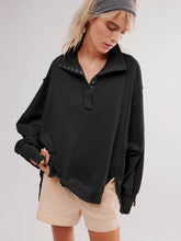 Oversized V Neck Long Sleeve Hoodies Pullover