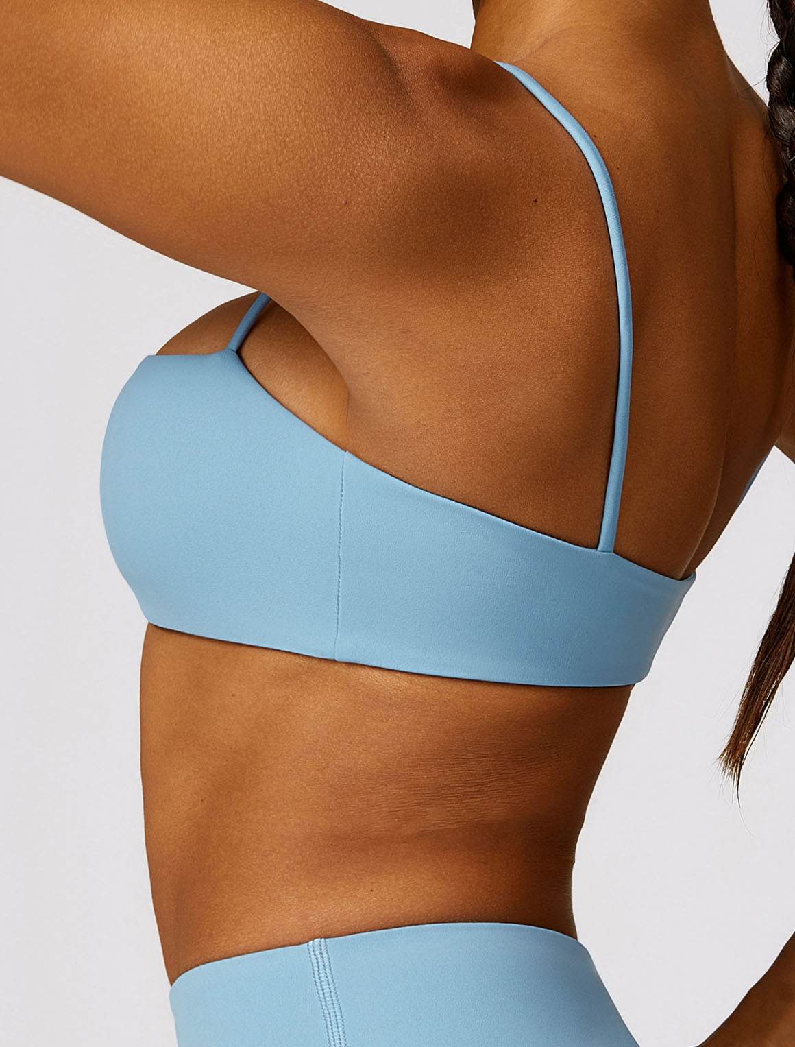 Thin Strap Square Collar Yoga Bra