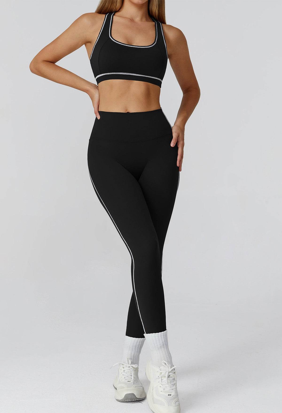 Athletic Wear with Racerback Sports Bra and Legging