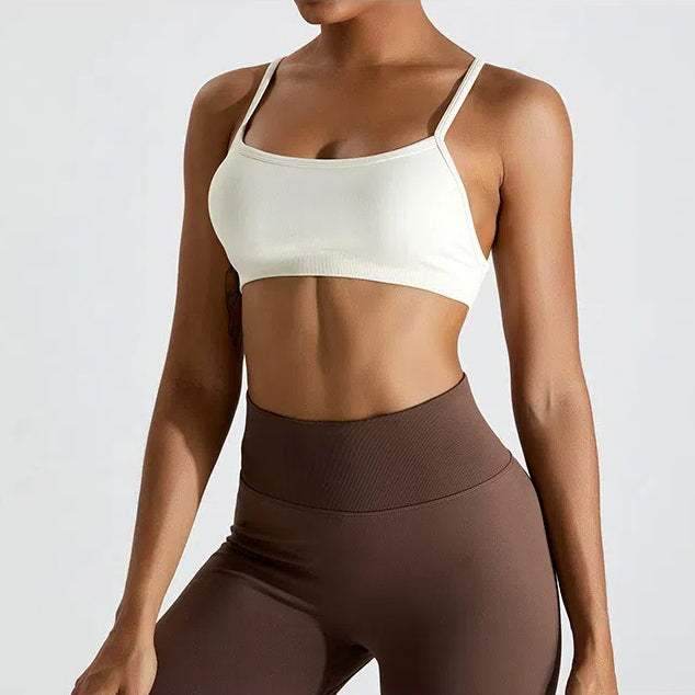 Seamless Sports Bra with Adjustable Straps