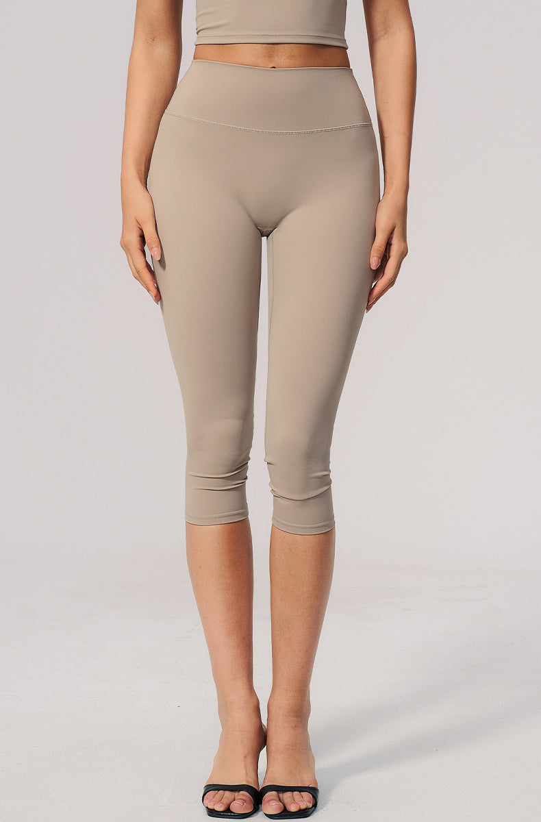 Tummy Control High Waisted Capri Yoga Leggings