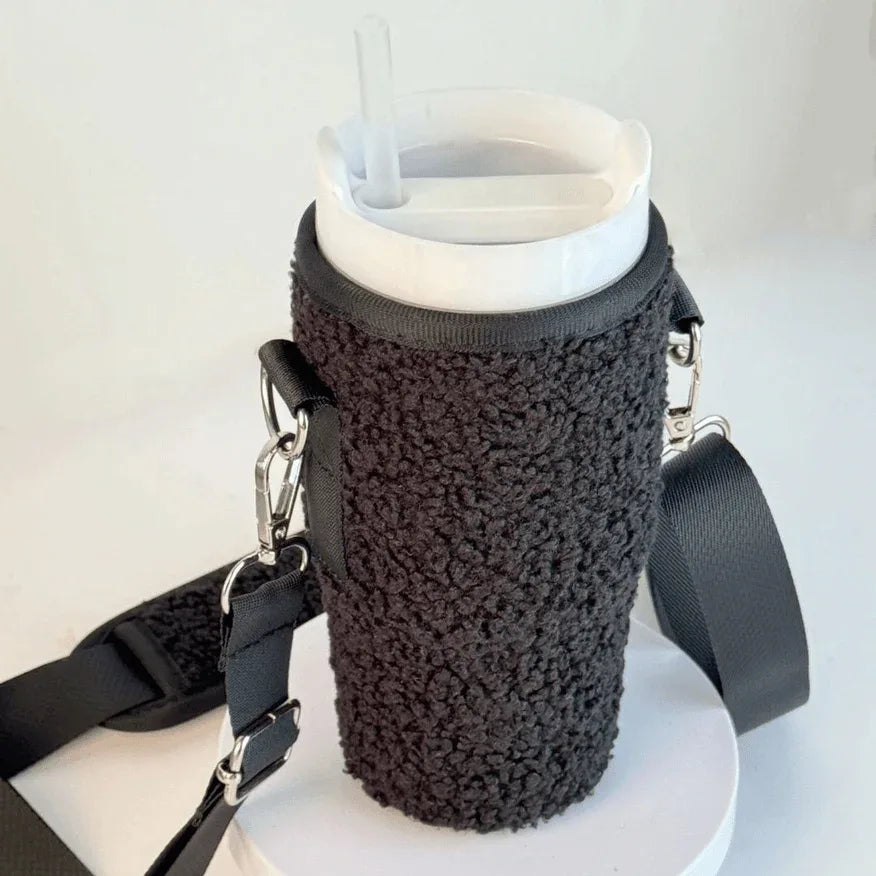 Teddy Velvet 16oz Tumbler Carry Case Neoprene Bottle Sleeve -