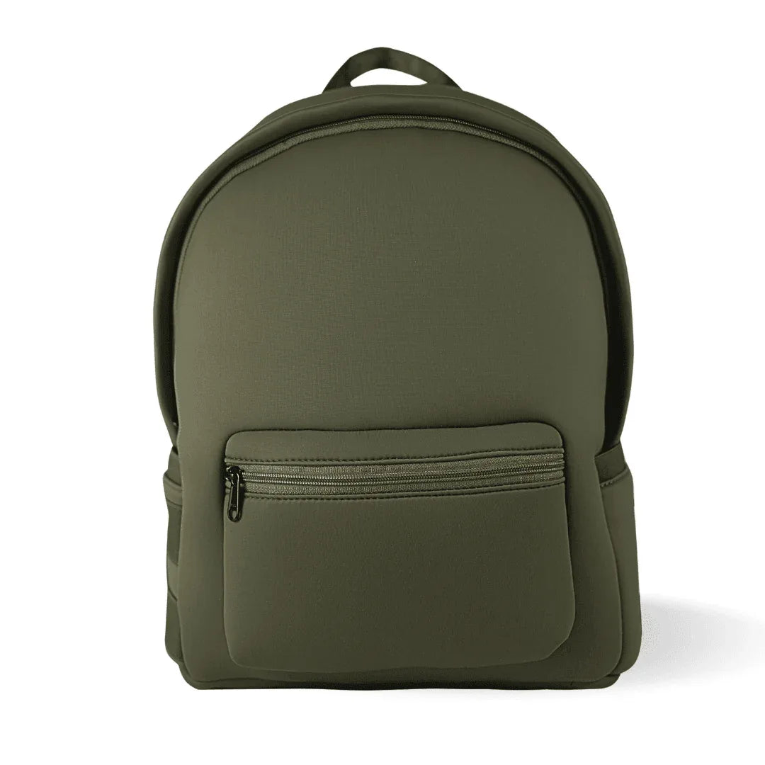 Exclusive Neoprene Backpack For Travel and Work - Olive