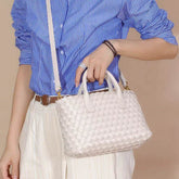 Trendy Woven Handbags With Pouch