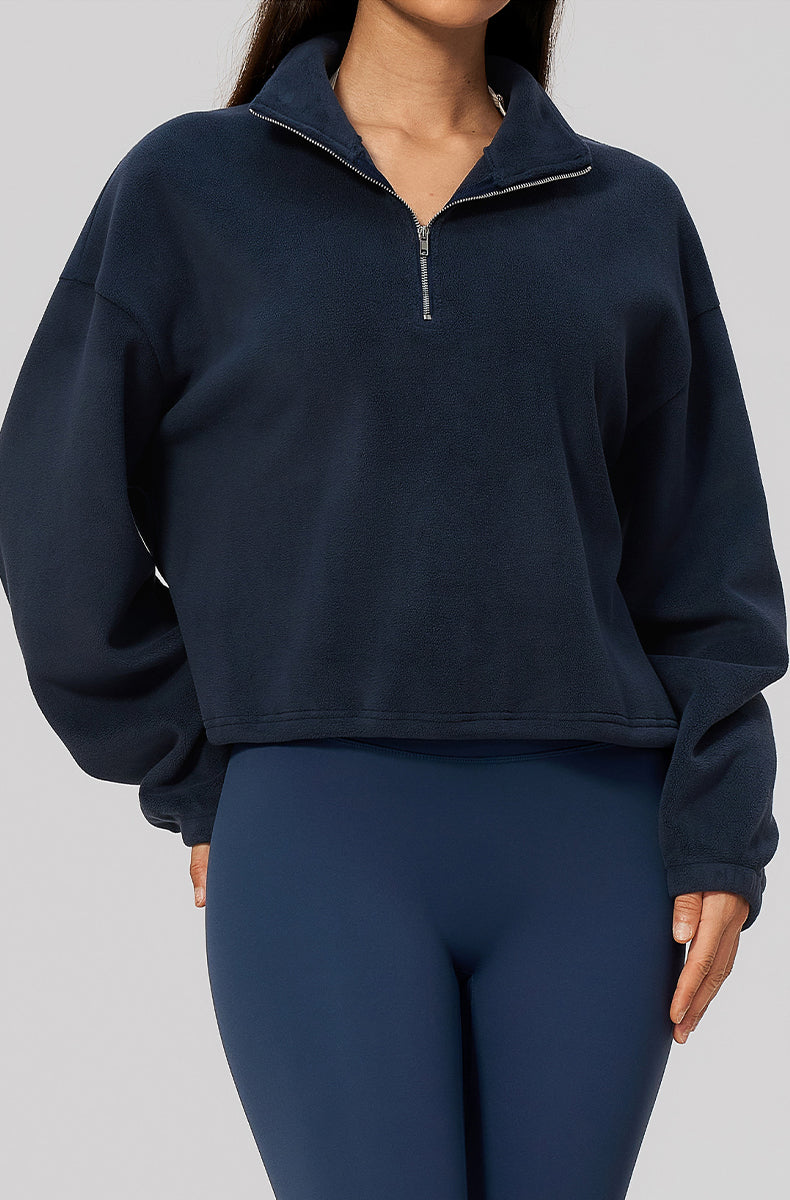 Half Zip Oversized Sweatshirts