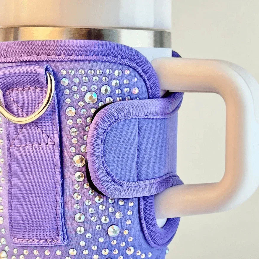 Bling Water Bottle Carrier Bag For 16oz Bottle Sleeve -