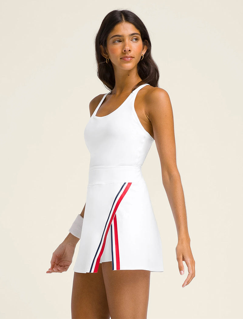 Racerback Tennis Golf Mini Dresses with Short and Pocket