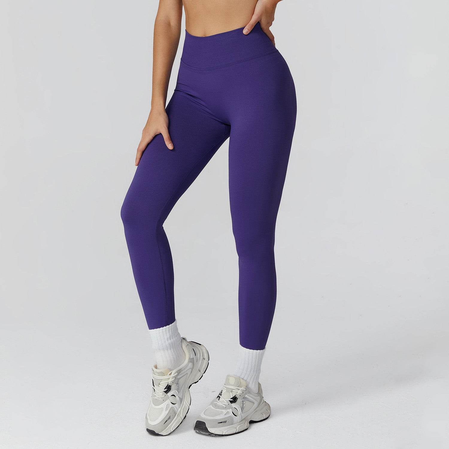 High Waist Workout Leggings Tummy Biker Pants