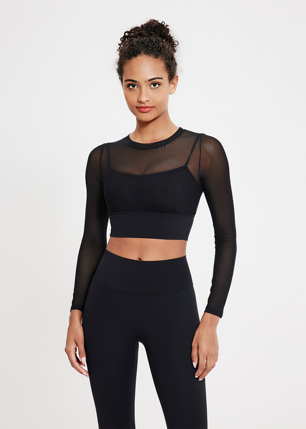 Mesh Long Sleeve Workout T-Shirt