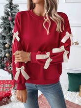Red Bow Crew Sweatshirt