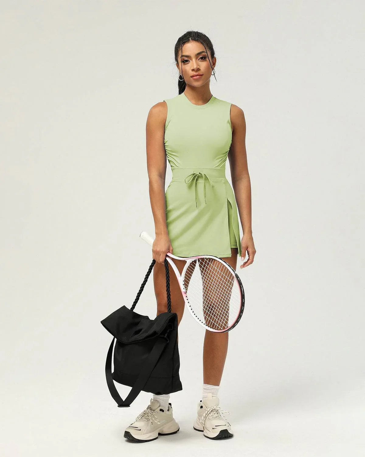 Sleeveless Tennis Dress with Built in Shorts -