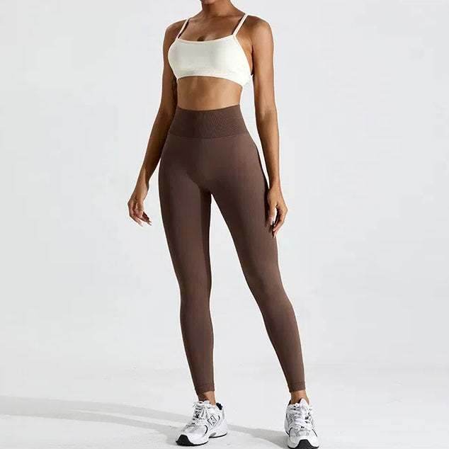 Seamless Sports Bra with Adjustable Straps