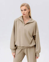 Zip Workout Hoodless Sweatshirt