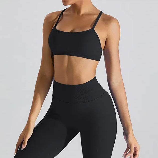 Seamless Sports Bra with Adjustable Straps