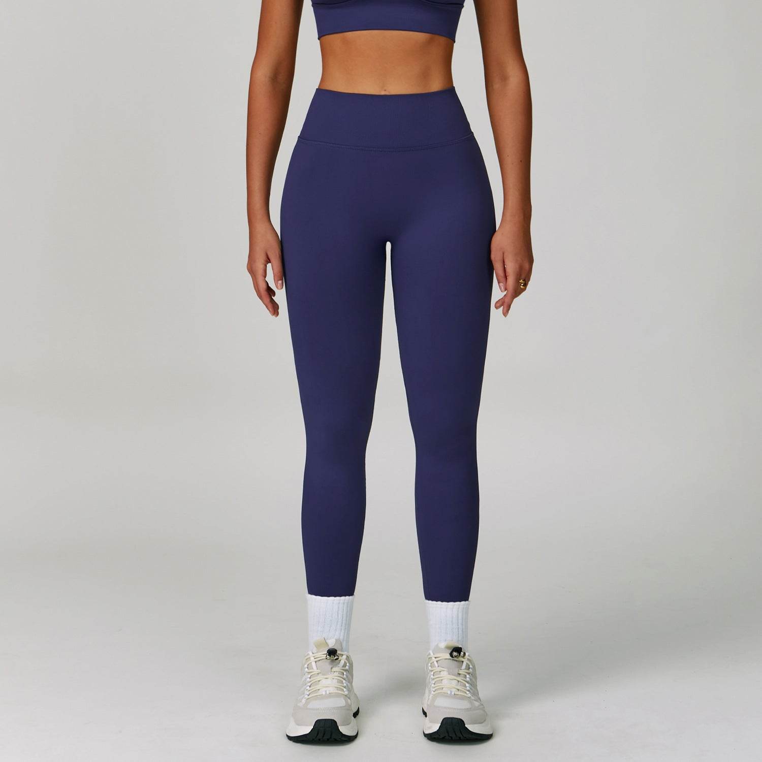 V Back High Waist Biker Legging