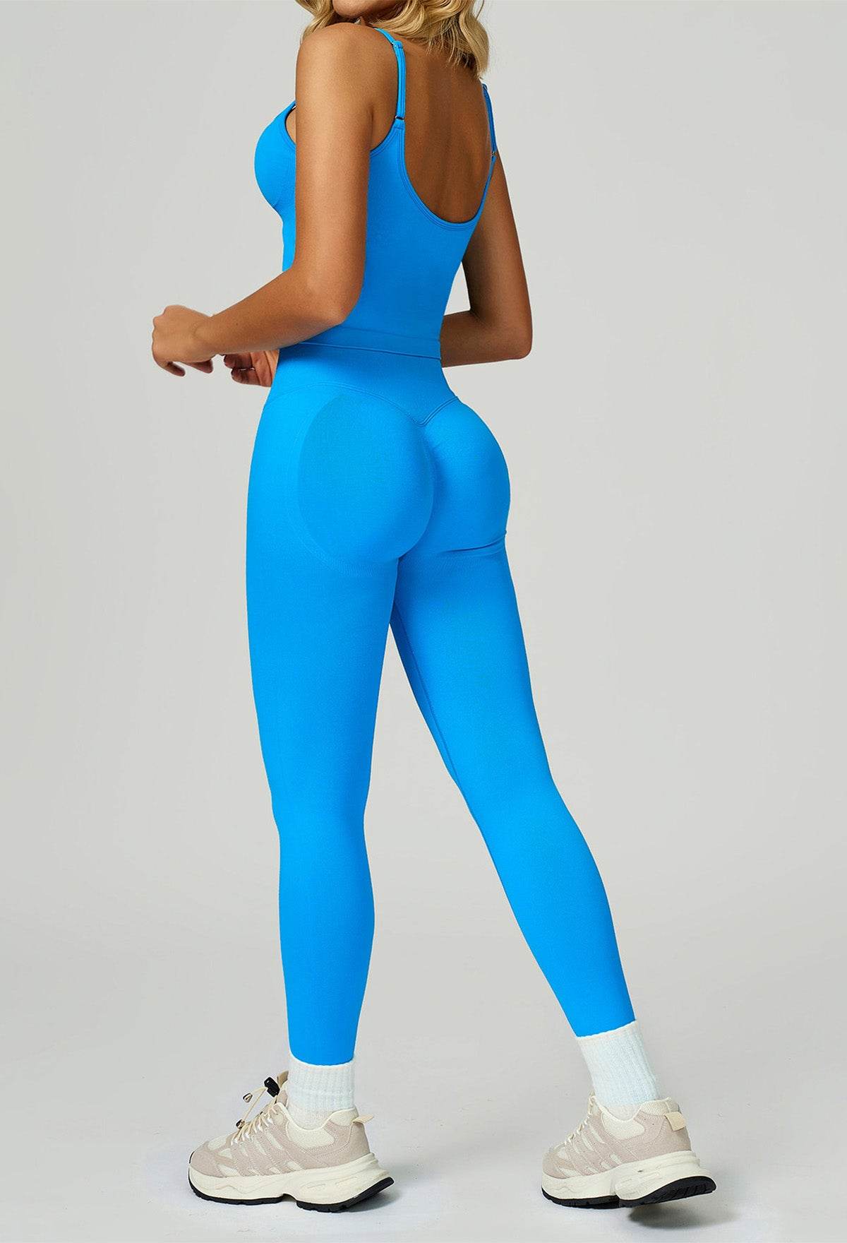 Sport Set with Color Block Tank Top and Legging