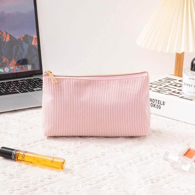 Large Capacity Corduroy Makeup Bag