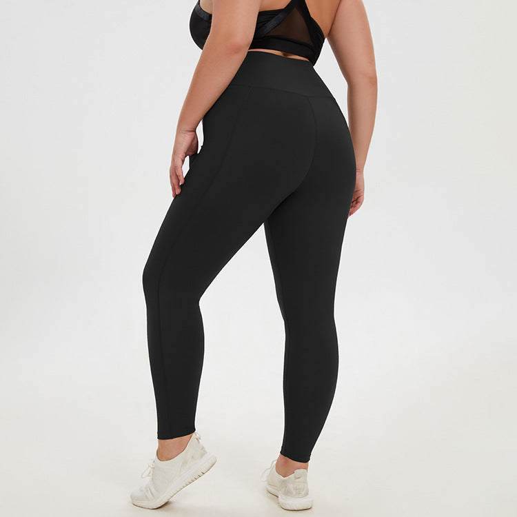 Plus Size High Waist Fitness Leggings