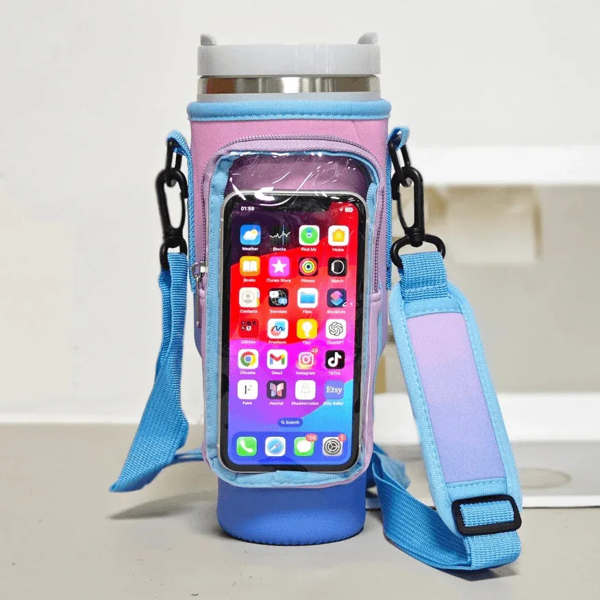 PVC Stanley Water Bottle Carrier Bag for 40oz - Gradiant
