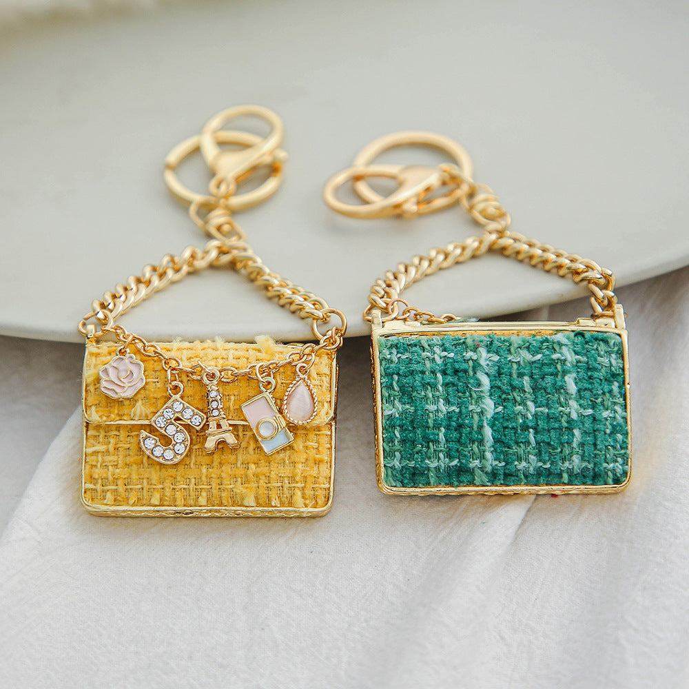 Small Fragrant Wind Metal Bag Keychain