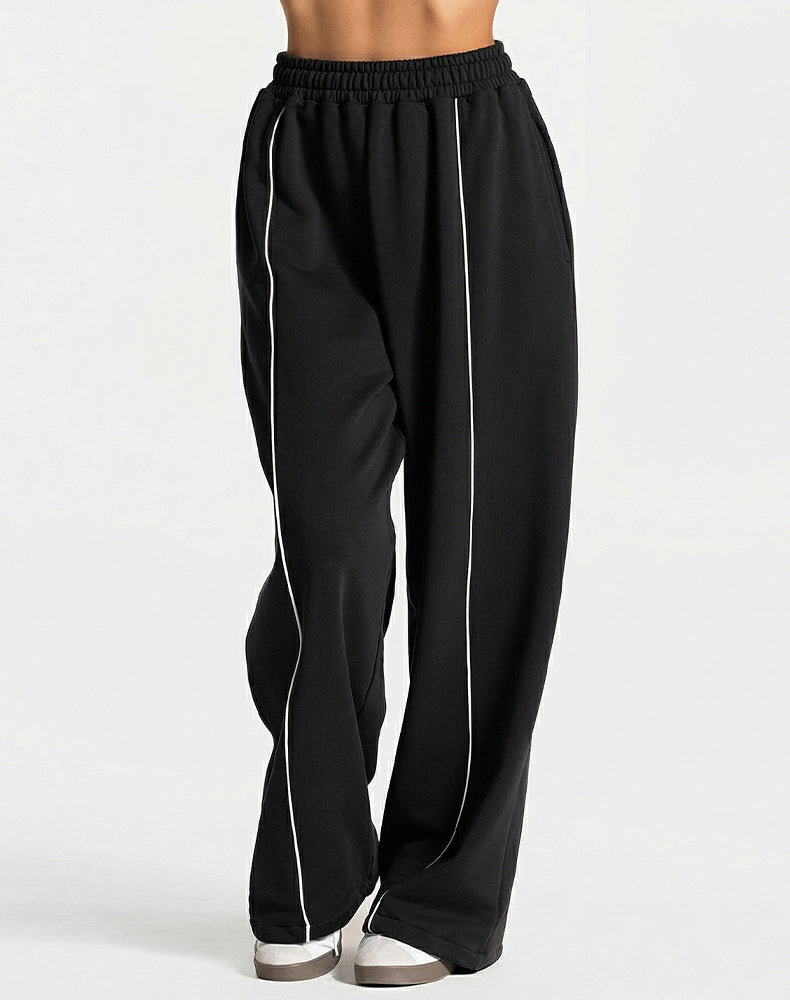 High Waist Wide Leg Lounge Sweatpants with Pockets