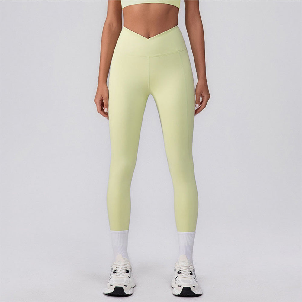 V Cross High Waist Butt Lifting Workout Leggings