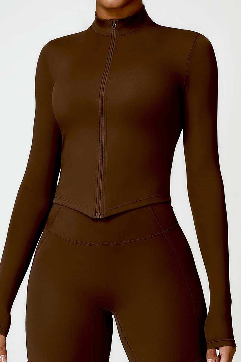 Long Sleeve Zip Up Jacket | Fashion Meets Function for Active Women