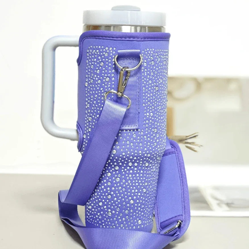 Bling Water Bottle Carrier Bag For Stanley Quencher H2.0 -