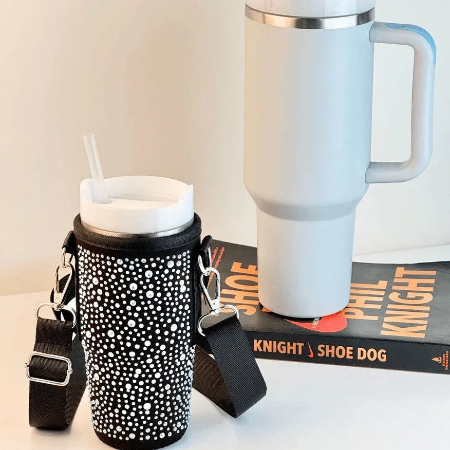 Bling Water Bottle Carrier Bag For 16oz Bottle Sleeve -