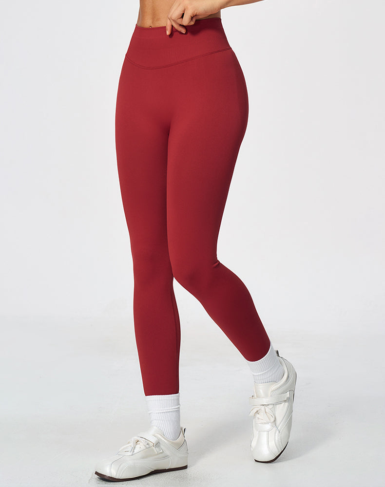 Ribbed High Waisted Seamless Workout Leggings