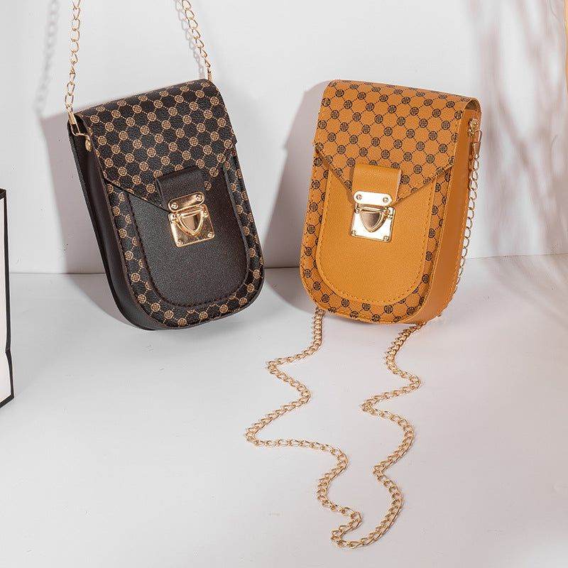 Geometric Pattern Crossbody Phone Bag