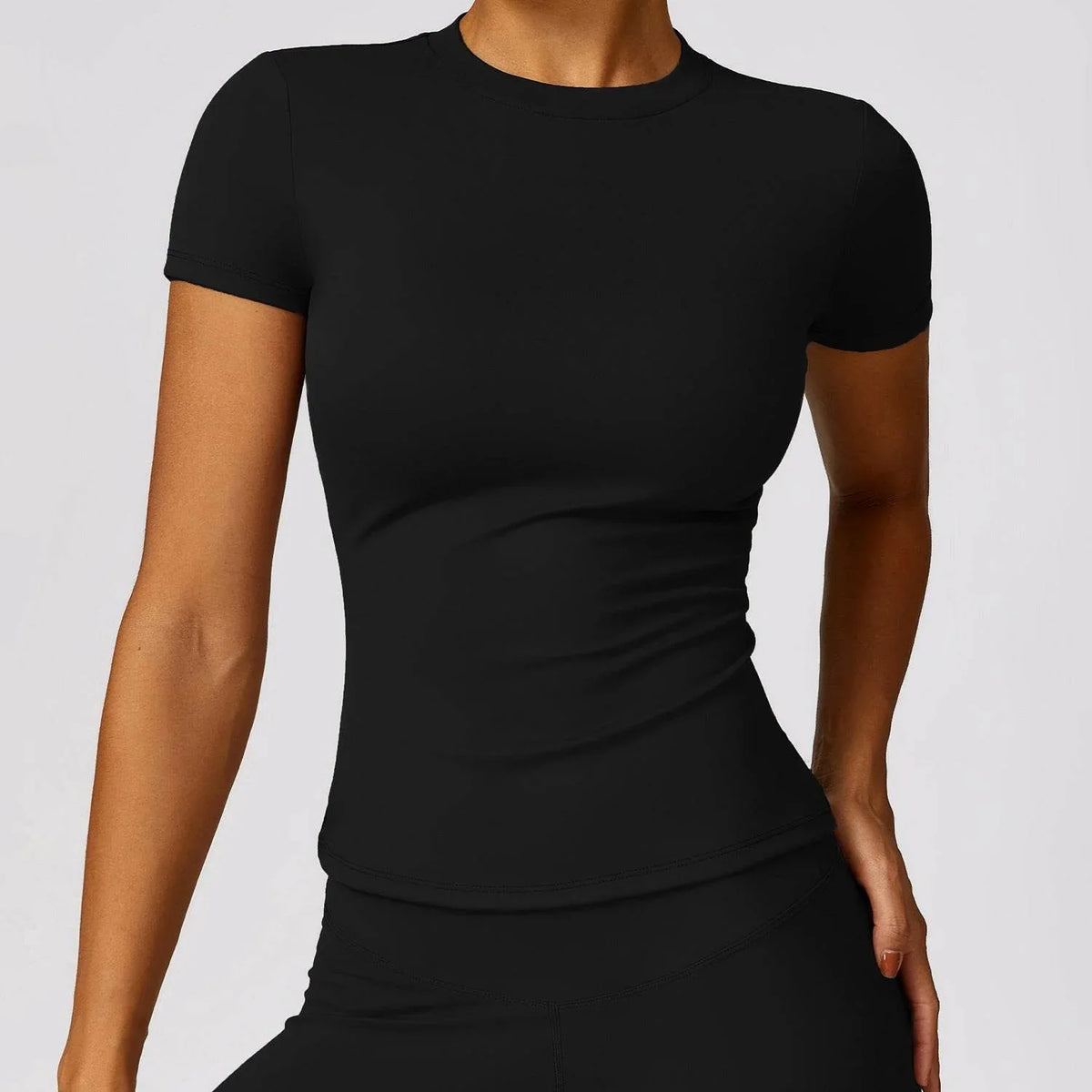 Summer Sports Short Sleeve T-Shirt - Black