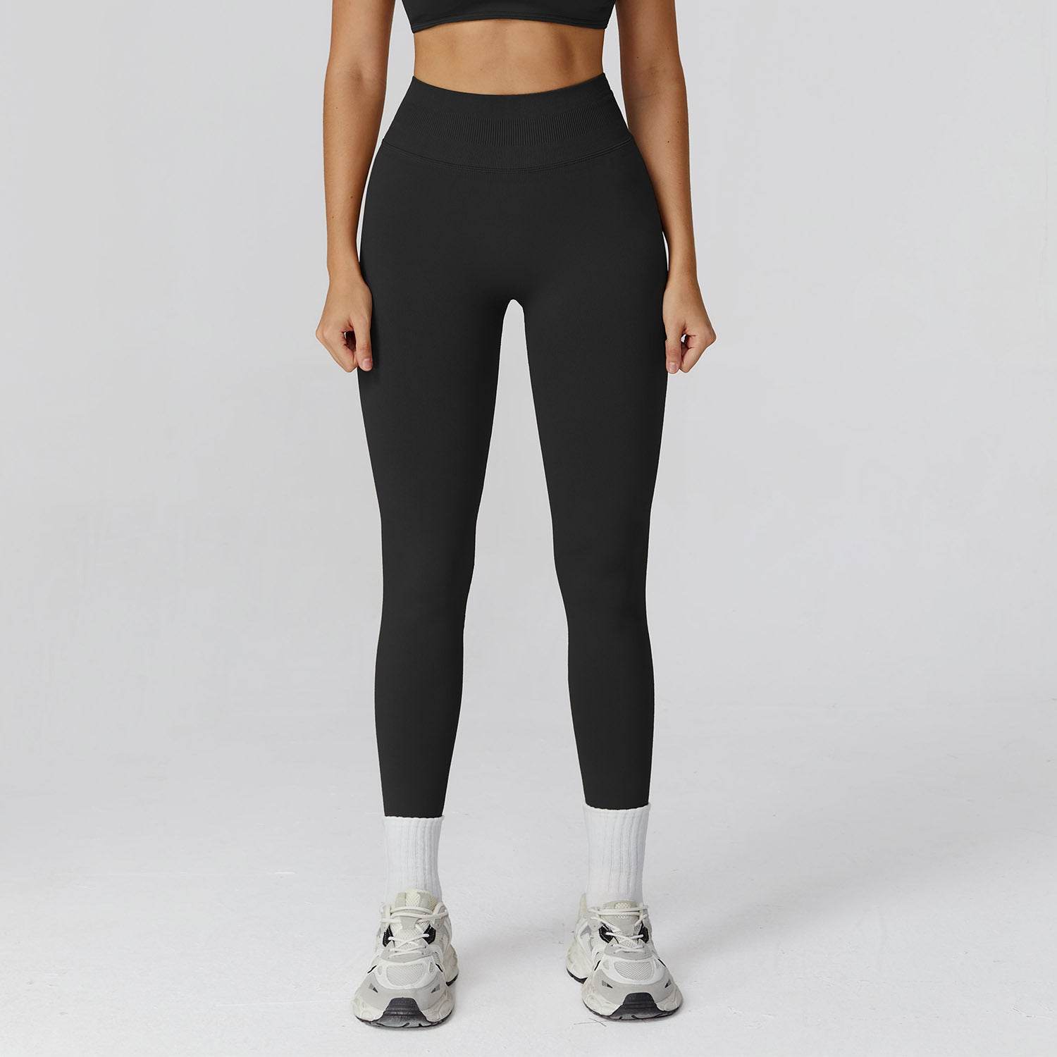 High Waist Workout Leggings Tummy Biker Pants