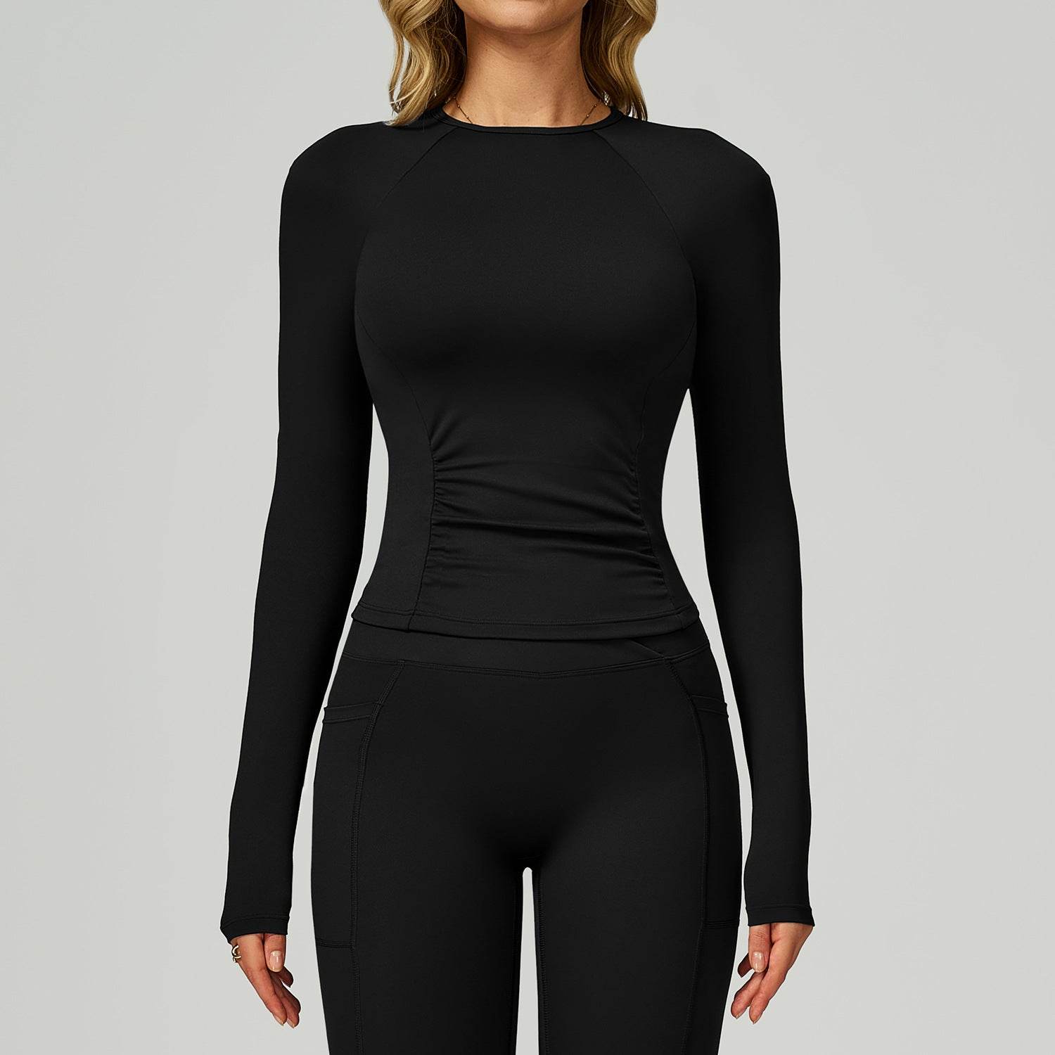 Long Sleeve Crew Neck T-Shirt Slim Fit Tops
