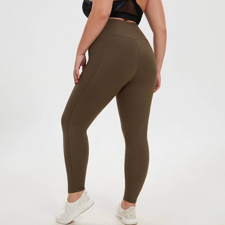 Plus Size High Waist Fitness Leggings